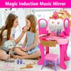 Toddler Vanity Magic Makeup Set Table and Chair Girl Toy