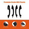 YNEI Gloss BLack Door Handle Upper Add-on Cover Fits Mercedes