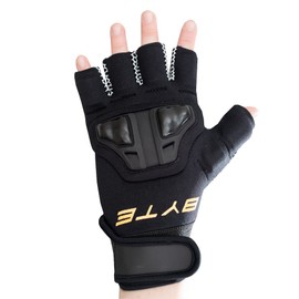 BYTE XR LEFT HAND HOCKEY KNUCKLE GLOVE BLACK ORANGE (Small)