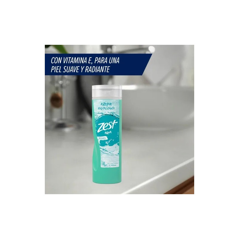 Jabón Líquido Corporal Zest Aqua 400ml