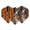 Red Dragon Snakebite Hardcore Coiled Snakeskin Orange Dart Flights -
