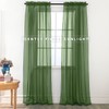 Elegant Comfort 2-Piece Sheer Panel with 2" Rod Pocket, Window