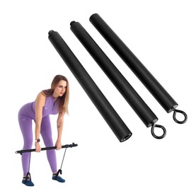 Pilates Bar, Portable Pilates Bar, Osuter Fitness Bar, 100 cm, Pilates Bar, Resistance Bands Bar, Resistance Bands Bar, for Home Yoga Pilates Stretching Bars Gym Fitness Equipment