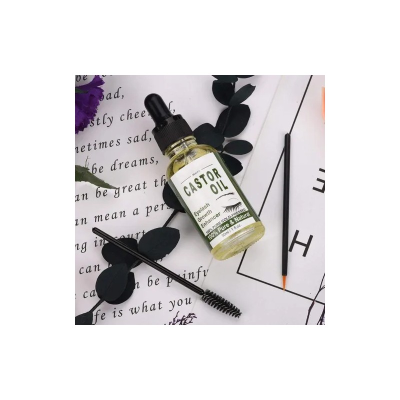 Serum Realzador Crecimiento Pestañas De Aceite Recino 30ml F