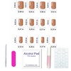 Red Cat Eye Press on Nails Short, 30 Pcs Salon-Like