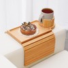 GHKINMAL Couch Cup Holder Tray, 3 in 1 Couch Arm