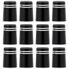 12pcs Golf Ferrules, Black Golf Tapered Ferrules 370 Golf Club
