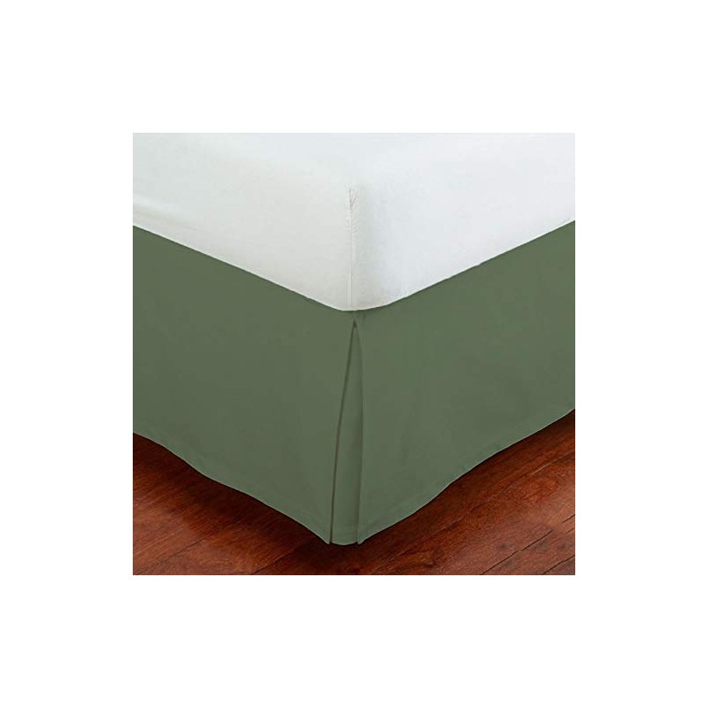 Fancy Collection Easy Care Tailored Microfiber 14-inch Bed Skirt Solid