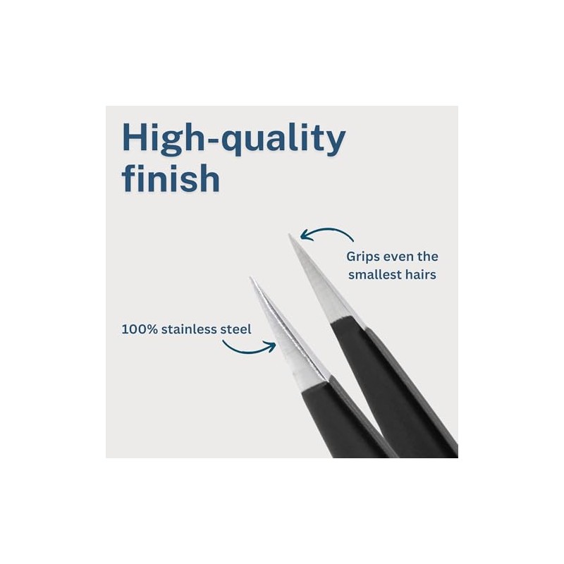 REMOS Splinter Tweezers with Extra fine tip Stainless Steel 9.5