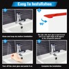 Remagr 8 Pieces Bathtub Shower Splash Guards Curtain Clips Set