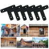 1 Pack T Shaped Plate, Black Flat Tee Mending Plate