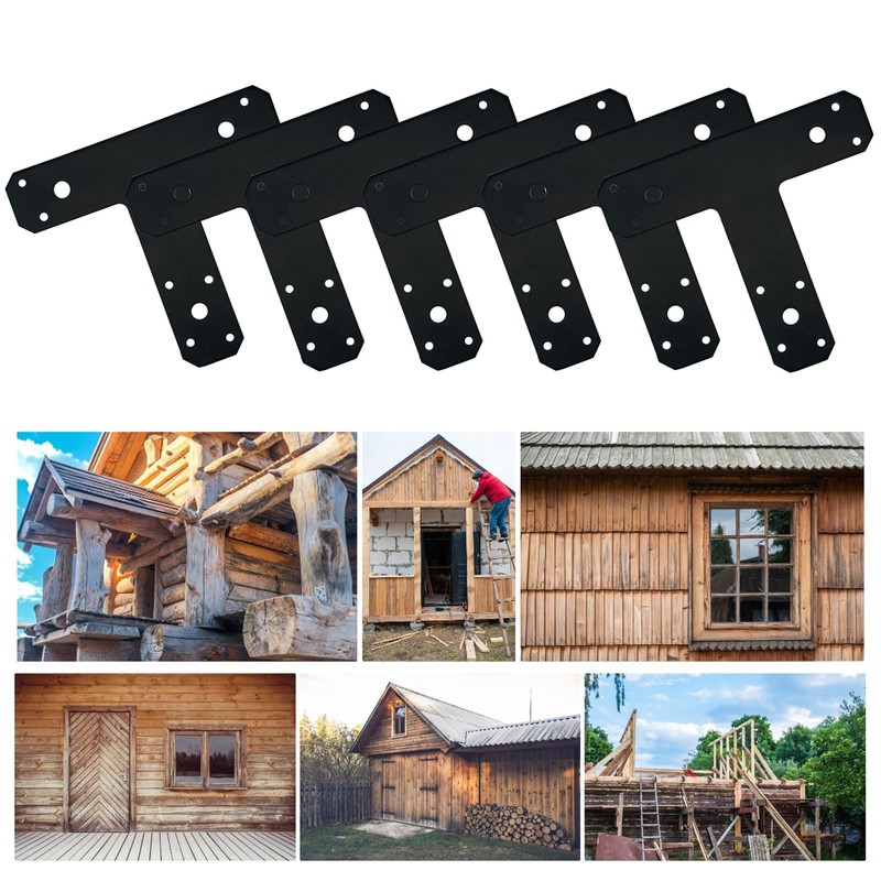 1 Pack T Shaped Plate, Black Flat Tee Mending Plate
