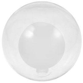 Double Layer Glass Lampshade 3.9 Inch Globe Pendant Lamp Shade for G4 Base Ceiling Light Replacement Clear Glass Dome Cover for Living Room Home Decor