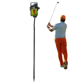 Golf Monopod Selfie Stick, Golf Phone Holder for Swing Training Aid, Portable Phone Spike Stake for Recording Golf Swing, Golf Phone Stand
