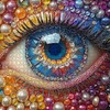 Impossible Puzzles for Adults1000 Pieces, Eye Colorful Gradient Crystal Diamond
