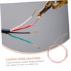 ABOOFAN 2pcs Copper Wire for Crafting Beading DIY Projects Flexible