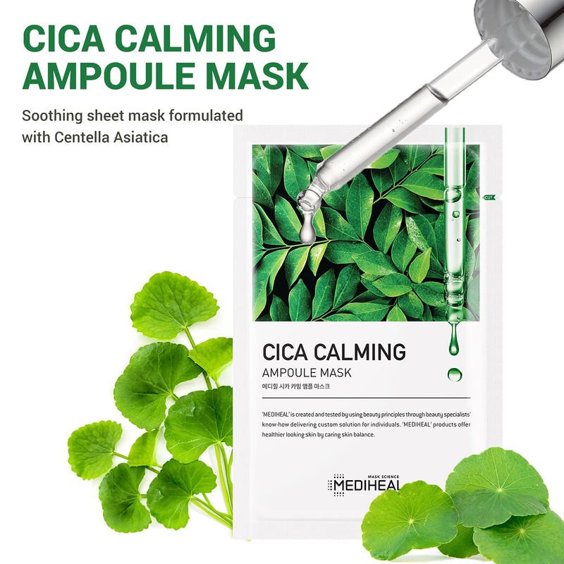 Mediheal Cica Calming Ampoule Mask 25ml - 1 BOX /