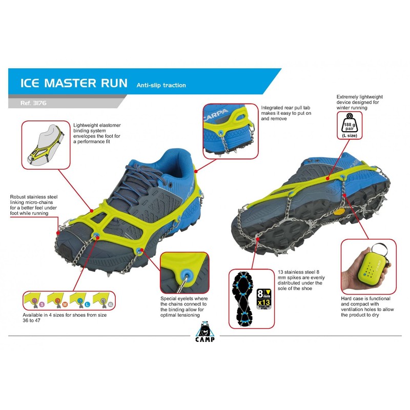 Camp Ice Master Run Blue-Green - Extremely Light Grodge, Size