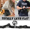 MOZETO Tactical Belt, Heavy-Duty Nylon Web Belt with Quick-Release V-Ring