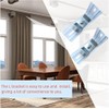 6Pcs L Bracket Vertical Blind Bracket Clips for Vertical Blinds