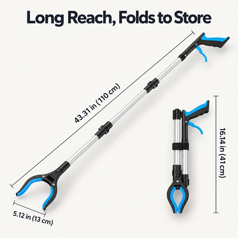 Reacher Grabber Tool – Extra Long Lightweight Magnetic Claw Pick
