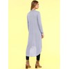 LL WSK2291 Women's Casual Long Open Front Drape Lightweight Duster