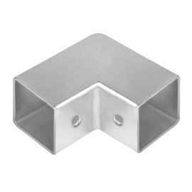YIDU69Q 12 Pcs 1" Square Tube Fittings-2 Way Connector, L Square Tubing 90 Degree Corner Joint Fence Rail Clamp