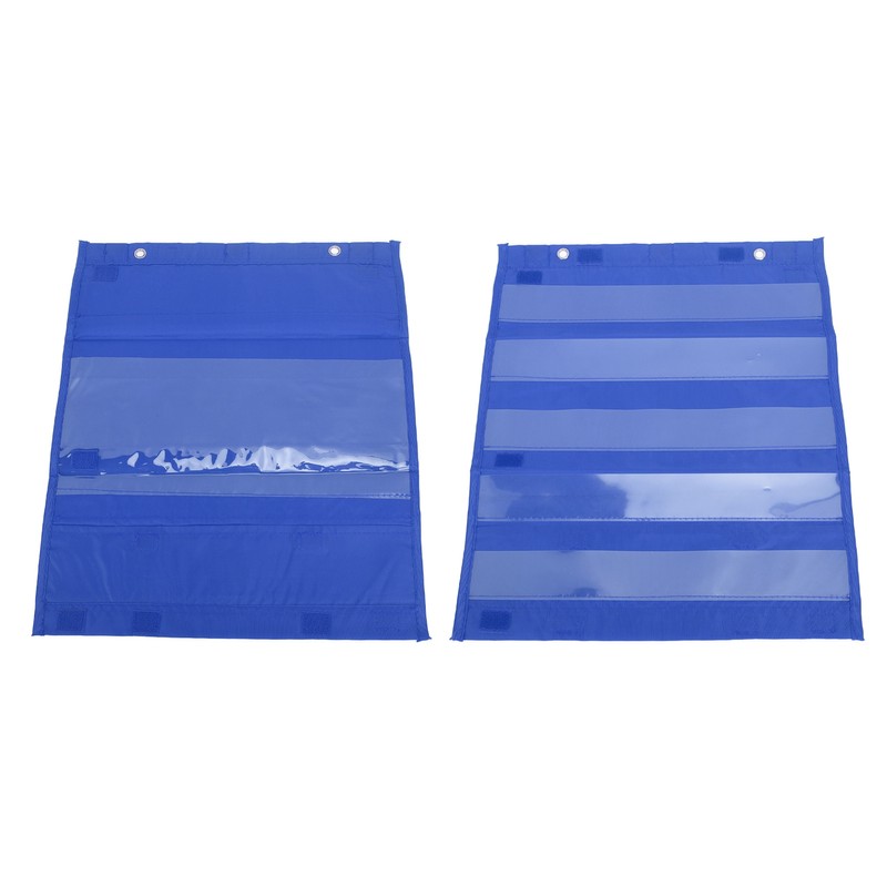 Magnetic Pocket Chart 5 Rows Transparent Schedule Pocket Chart for