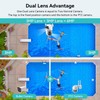 3k 6MP Security Camera Outdoor Dual Lens, 2.4Ghz WiFi 360°PTZ