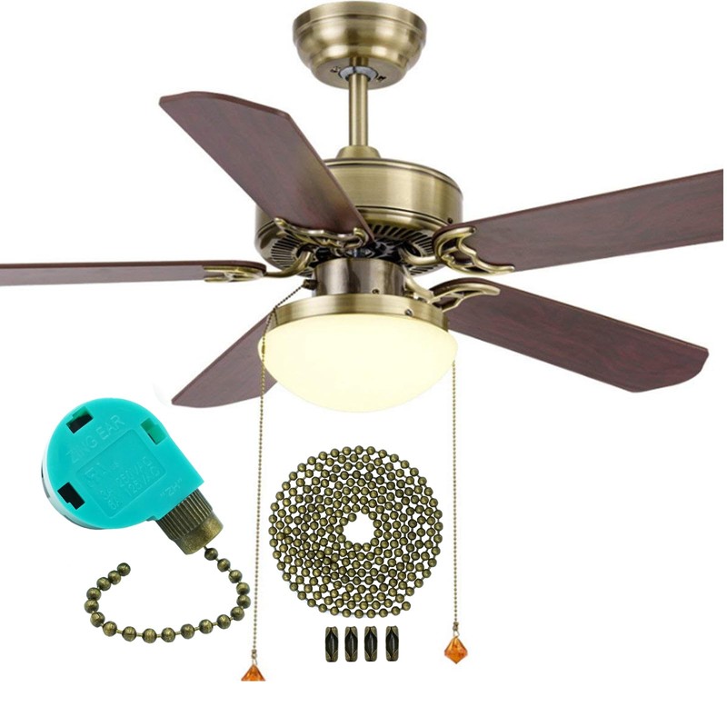 Ceiling Fan Switch 3 Speed 4 Wire Zing Ear ZE-268S6