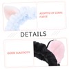 IWOWHERO 4pcs Makeup Headband with Animal Ears Soft and Skin