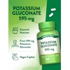 Nature's Truth Potassium Gluconate 595mg | 100 Caplets | Vegan,