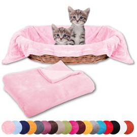 Bestlivings Pet Blanket Cat Blanket Cuddly Blanket Animal Blanket Comfortable and Super Soft Available in Many (90 x 140 cm / Pink - Baby Rose)