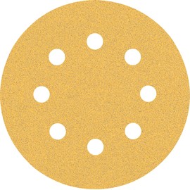 Bosch 5 x Expert C470 Sanding Sheets with 8 Holes (for Paint on Wood, Hardwood, Diameter 115 mm, Grit 80, Professional Accessories, Random Orbital Sander, Orbital Sander)