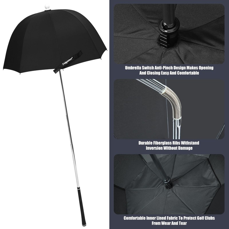 Fulynmen Golf Bag Umbrella for Club Protection - Rain Cover