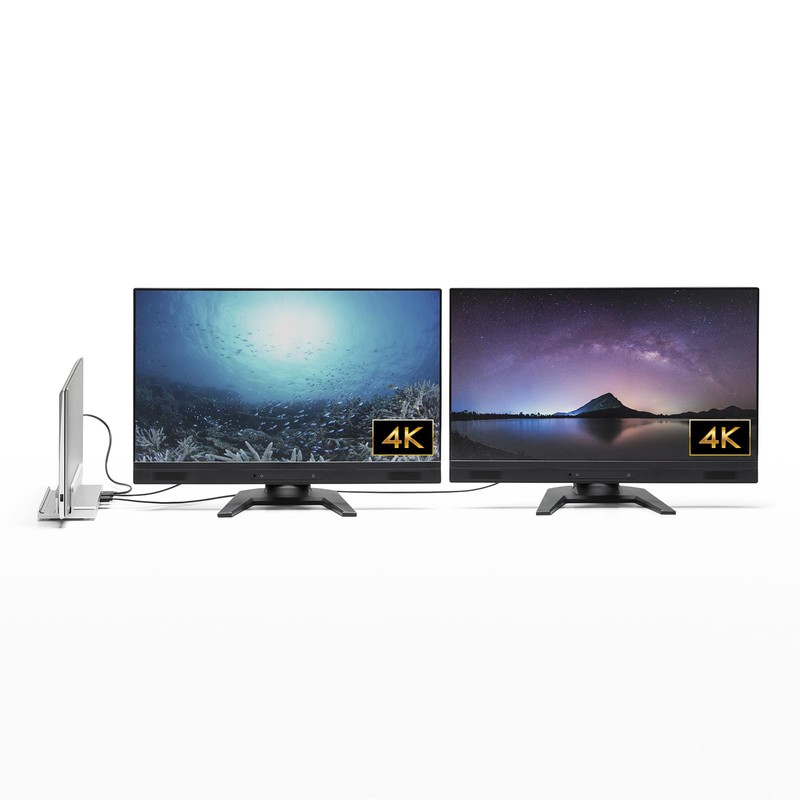 Sanwa Supply USB-C VDK18 USB Type-C Docking Station (Integrated Stand)