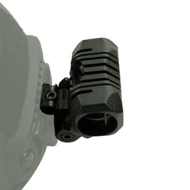 JOAXOR Helmet Flashlight Holder 25mm Multi-Angle Plastic Light Clamp Mount with Wrench Side Rail Mount Fast Helmet Accessory (Green)