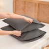 BESTOUCH 100% Washed Cotton Pillowcase for Hair and Skin Linen