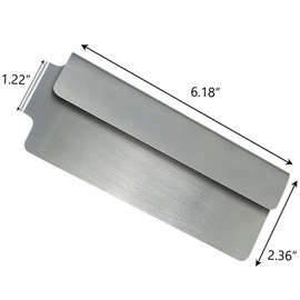 Grease Trap for Blackstone Griddle, Stainless Steel Rear Grease Gate for Blackstone Flat Top Griddle and Other Grills, Grease Gate Blocker Food from Falling into Rear Grease Trap Cup Food Filter
