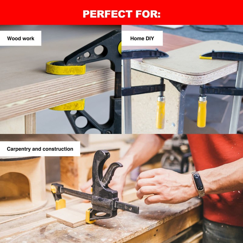[6PCE] Handy Hardware Action Clamps, Secure Your Projects with Ease,