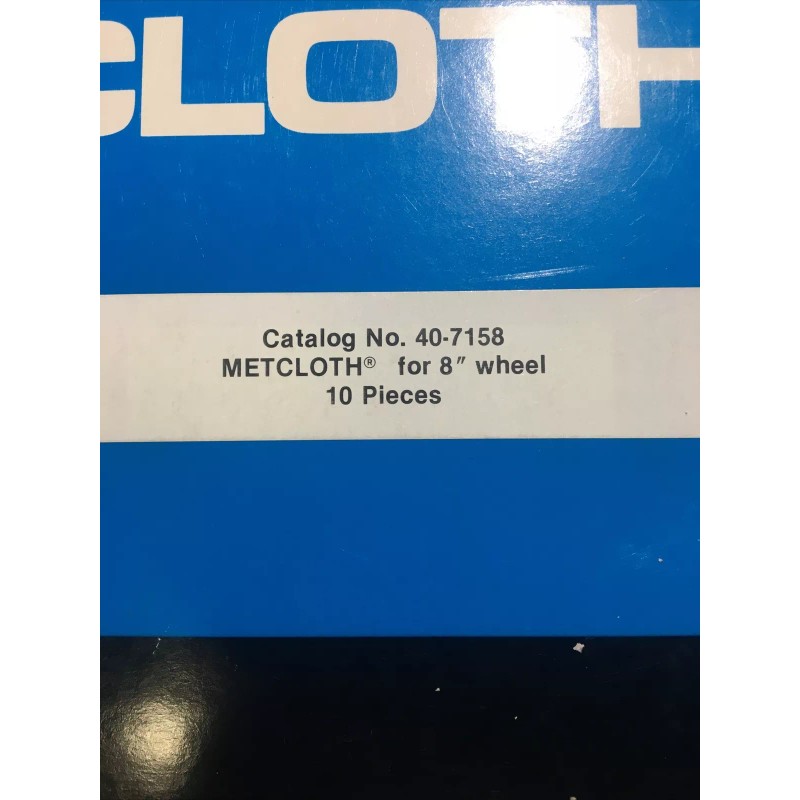 Buehler 10 Pack NEW Buehler Polishing Cloth for 8" wheel