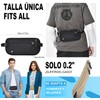 Pack de 2 Cangureras de Viaje Antirrobo con RFID, Ultrafinas