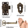 Hayaww 2 pieces antique lock locker, door lock, antique cabinet