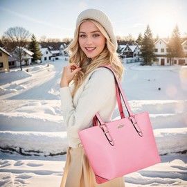 Purses And Wallets Set For Women Tote Satchel Handbags Shoulder Bag Top Handle Totes Purse With Matching Wallet Pink