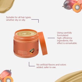 Hppsctink 2pcs Batana-Haarpflege, 100ml Haarpflege-Öl und 100g Haarmaske, Verbessert Frizz und Trockenheit, Spliss, Geschmeidigkeit und Glanz, shampoo