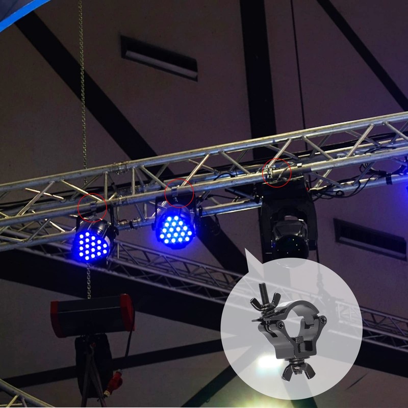 DBREAKS Quick Buckle Stage Lighting Clamp, 4 Truss Clips, 40