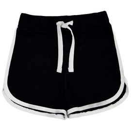 A2Z 4 Kids Girls Shorts 100% Cotton Dance Sports Trendy Fashion Summer Hot Short - Girls Shorts 426 Black 7-8