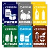 GamesMonkey® - Separate Collection Small Recycling Waste Stickers – DE