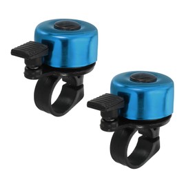 PATIKIL Classic Bike Bell, 2 Pack 360° Rotation Mountain Bicycle Accessories Loud Crisp Clear Sound for Adults, Blue