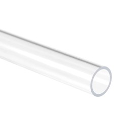 Unifizz Acrylic Pipe Clear Rigid Round Tube 14mm(0.55") ID 18mm(0.7") OD 305mm(12") Length for Lamps and Lanterns,Water Cooling System
